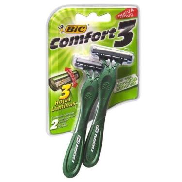 Imagem de Aparelho Barbear Bic Comfort 3 Verde Com 2 Unid