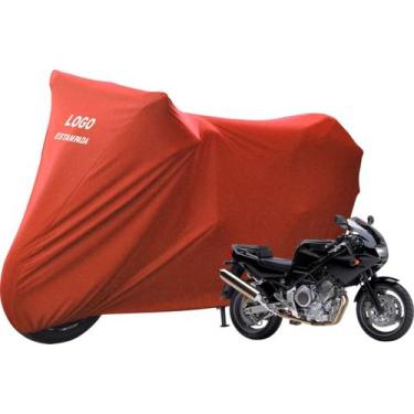 Imagem de Capa Para Cobrir Moto Yamaha TRX 850 Com Logo - Mz, Vermelha