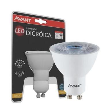 Imagem de Lâmpada Led Avant Dicróica MR16 4,8W GU10 Bivolt, 3000 K - Branco Quen