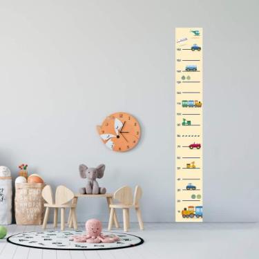 Imagem de Régua Adesivo de Crescimento Meios de Transporte - Kanto Store