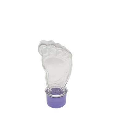 Imagem de 50 Tubetes Baleiro Mini Pezinho Revelação Chá De Bebê (Lilás)