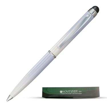 Imagem de Monteverde Caneta Stylus Poquito USA – Violeta/Bege | Caneta esferográfica de metal compacta com caneta capacitiva | Recarregável com mini refis esferográficas internacionais padrão D1