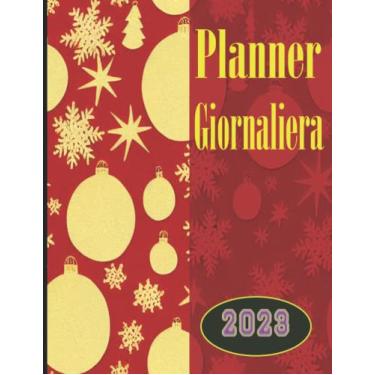 Imagem de Agenda 2023 giornaliera: Planner Giornaliera | Vista Verticale Formato A4 | Un giorno per pagina | 12 Mesi Intempo | Diario ... | Agenda Italiano