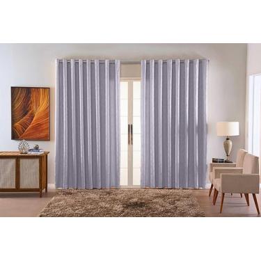 Imagem de Cortina Jacquard Luxo Em Tecido Semi Blackout Sala 6,00X2,80 - B.F Con