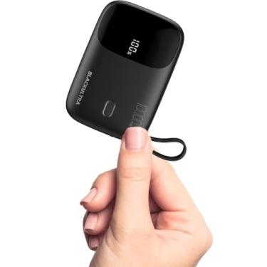 Imagem de Carregador Portátil 10000mAh com Display LED, Mini Power Bank Rápido 22.5W com PD 3.0 e...