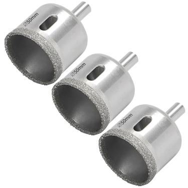 Imagem de Serra Copo Diamantada 50Mm Porcelanato Vidro Mármore 03 Un