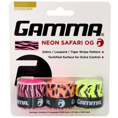Imagem de Overgrip Gamma Neon Safari com 03 Unidades Diversos