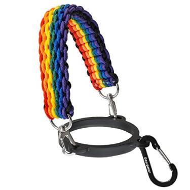 Imagem de Gearproz Cabo Paracord para Hydro Flask - Também compatível com garrafa de ferro, termoplástico, Takeya garrafas de água de 12 a 1,134 g - Acessórios com cabo de sobrevivência (Pride-XL)