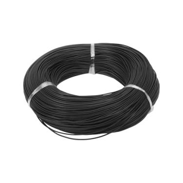 Imagem de Partuto 1 peça 24AWG Fio aterramento universal para carro, automotivo, fio de alimentação de alto-falantes de carro totalmente isolado e revestimento de toque macio TC preto 1001FT