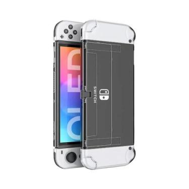 Imagem de Nintendo Switch OLED Hard PC Case Protector Removível Acoplável Compat