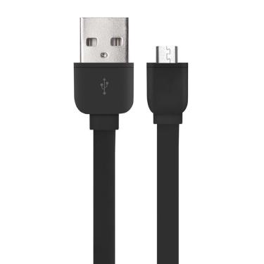 Imagem de Cabo Micro USB Flat Multilaser WI325 Smartogo 5 Pinus - Preto