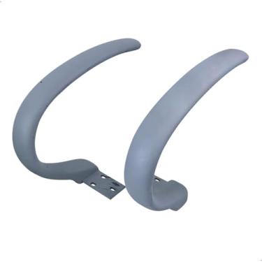 Imagem de Par de Braço Torcion Cinza em PU para Cadeiras, Resistente e Ergonômico, Design Moderno com Fixação Fácil - Escritex