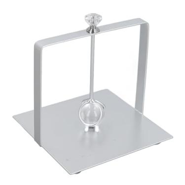 Imagem de Porta de Guardanapo de Metal Rústico Com Bola de Vidro Ponderada, Distribuidor de Guardanapo de Ferro para Cozinha para Piqueniques para Churrascos (Prata)