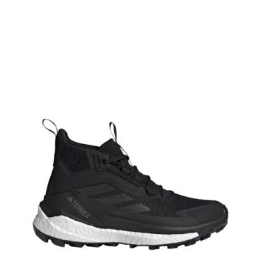 Imagem de adidas Tênis de caminhada feminino Terrex Free Hiker 2 Gore-tex, Preto/Preto/Branco, 38