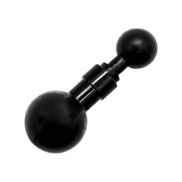Imagem de Adaptador de esfera de 2,5 cm para esfera de 17 mm para suportes RAM e GPS Garmin - Adaptador de montagem de motocicleta/bicicleta de liga de alumínio com design antiderrapante