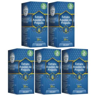 Imagem de Kit 5 Extrato de Própolis Verde Aquoso 20ml cada - Arte Nativa