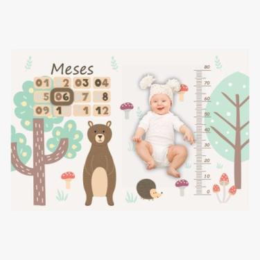 Imagem de Cenario Tapete Mesversário Para Bebe Menino E Menina - Miguel Baby, An