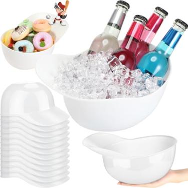 Imagem de Tanlade Capacete de beisebol grande de plástico de 2041 g, tigela, chapéus, tigelas, lanche, sorvete, sobremesa, capacete, copos, para aniversário, trabalhador, construção, pipoca, chips, lembrancinha