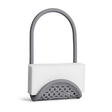 Imagem de UMBRA Suporte de esponja para pia de cozinha, pendurado sobre torneira ou divisor, individual, cinza