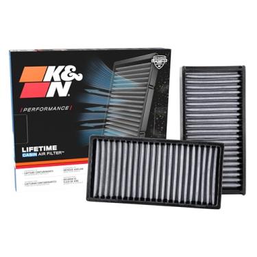 Imagem de K&N Filtro de ar de cabine premium: Alto desempenho, lavável, limpa fluxo de ar para sua cabine: Projetado para Select 1997-2011 HONDA/ACURA (Civic LX,HX,GX,DX, Si, Element, RSX, EL), VF2022