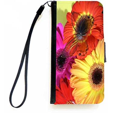 Imagem de Rikki Knight Capa tipo carteira flip borboleta na cor Gerberas com aba magnética para Apple iPhone 5c