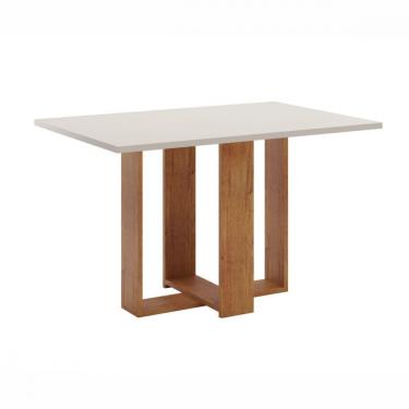 Imagem de Mesa Milani 120x80 Mel Blonde Off White Viero Mel/off White