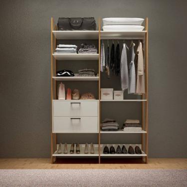 Imagem de Módulo para Closet Cabideiro 220cm Tw403 Freijó/Off White