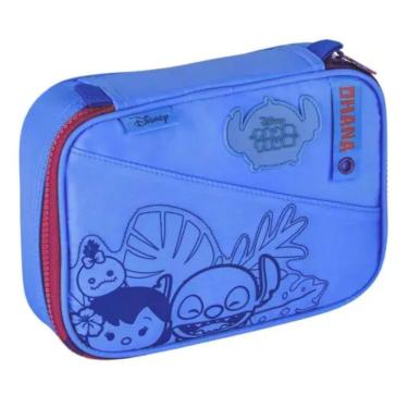 Imagem de Estojo Box Stitch Escolar Tsum Tsum Lilás Disney Clio