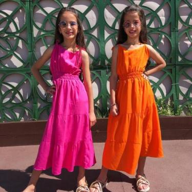 Imagem de Vestido longo infantil tamanho 12 - Loja da mel 