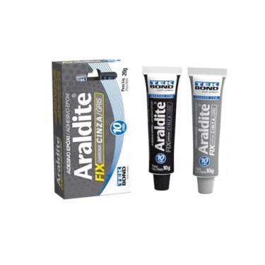 Imagem de Cola Epóxi Araldite Fix 20g  Cinza Secagem Rápida 10 Min - 000189