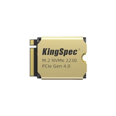 Imagem de KingSpec SSD M.2 2230 PCIe Gen4x4 NVMe de 2 TB com Heatskin, velocidades de R/W de até 5000/4400 MB/s, unidade de estado sólido interna com 3D NAND, SSD para Steam Deck, ASUS ROG Ally, Surface Pro (2