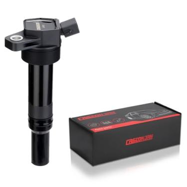 Imagem de CASEONJAN Pacote de bobina de ignição UF651, compatível com Kia Soul Forte 2014-2015 Hyundai Tucson Elantra GT (1.8L 2.0L SOMENTE) 1.8L 2.0L Substitui 5C1861 27300-2E000 UF651