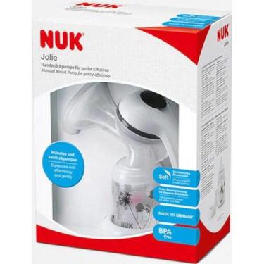 Imagem de Bomba NUK Extratora Manual Tira Leite Jolie, Branco