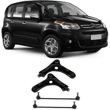 Imagem de Bandeja + Bieleta Citroen C3 Picasso Dianteira 2011 Até 2017 O Par - S