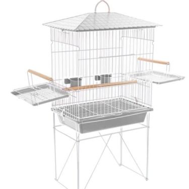 Imagem de Gaiola Viveiro Calopsita Mansa com bandejas laterais Completa Com Aces