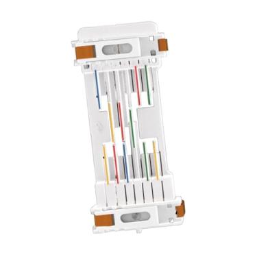 Imagem de YIJU Auxílio para prática de ensino de acordes de guitarra, leve com funcionalidade capotraste, ferramenta de aprendizagem assistida de acordes de guitarra, Branco