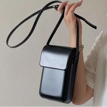 Imagem de Bolsa Feminina Carteira Transversal Passeio Cor Preto - Minymix