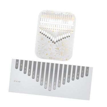 Imagem de simhoa Piano de polegar 17 teclas dedo piano marimba acrílico para adolescentes crianças adultos meninos meninas, B