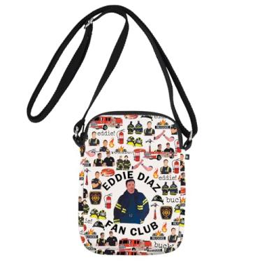 Imagem de JNIAP Bolsa tiracolo Firefighter Show 118 presente de bombeiro Diaz & Buckley Gifts Bolsa de ombro para primeiros socorros, Diaz Fan Cb, Ajuste