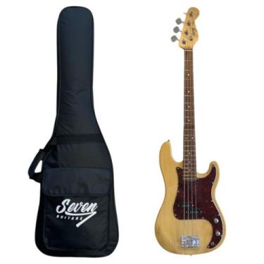 Imagem de Contrabaixo P/Bass Seven SPB-47 NAT 4c Com Bag - Seven Guitars