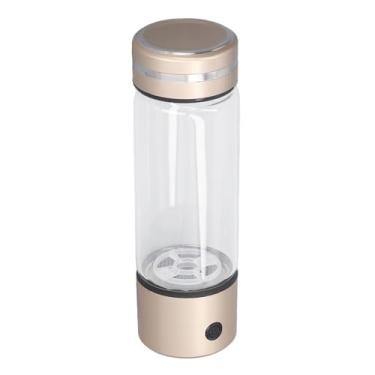 Imagem de Fafeicy Garrafa de Vidro de água de Hidrogênio, Ionizador Gerador de 300 Ml 1200 a 1400ppb de Eletrólise Rápida Bateria Recarregável Com Cabo USB para Aumento de Energia do Imunológico