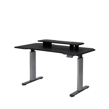 Imagem de Mesa com Regulagem de Altura Elétrica e Stand Lift 134 cm - Preto Fosco c/ Prata
