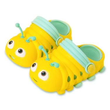 Imagem de Pantufas infantis infantis Juxi para meninos e meninas, Pink Gray2, 7-8 Toddler