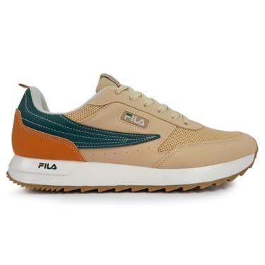 Imagem de Tênis Fila Retrô Flag - Masculino - Bege Laranja (Bege Laranja, BR, Adulto, Numérico, 38)