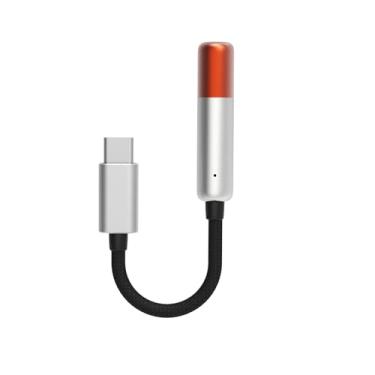 Imagem de SHANLING UA MINI USB C DAC atualizado com cabos de áudio de alta resolução 3,5 mm fêmea para tipo C macho amplificador de fone de ouvido sem perdas para smartphones/PC/laptops/players (laranja)