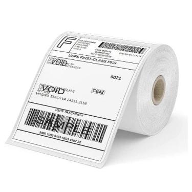 Imagem de Etiquetas Térmicas Immuson 4x6 (5400 Etiquetas - 12 Rolos) para Envio