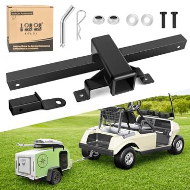 Imagem de 10L0L Engate de reboque de para-choque de carrinho de golfe adequado para modelos de carros de clube DS, engate de reboque adequado para apoio para os pés do banco traseiro de carrinho de golfe