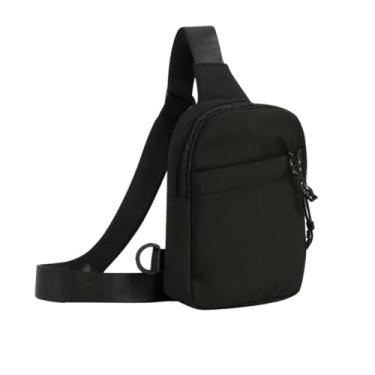 Imagem de Shoulderbag Casual Tiracolo Estilosa Alça Lateral Pequena Moda Porta Celular Tendência Anti Furto Bolsa (Preta)