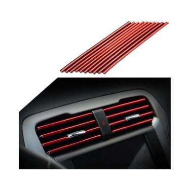 Imagem de Acabamentos Cromados Em Forma De U Para Saída De Ar Condicionado De Ca