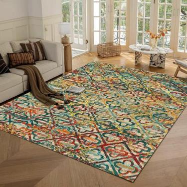 Imagem de Tapete de área RUGSURE Four Leaves Clover Multicolor 160 cm x 200 cm